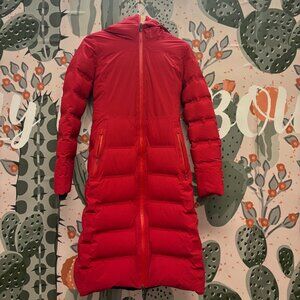 Lululemon Long Puffer Jacket - Red